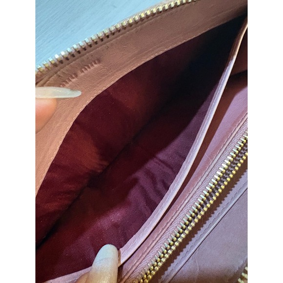Miu Miu Pink Matelasse Leather Zip Around Wallet - Picture 12 of 16